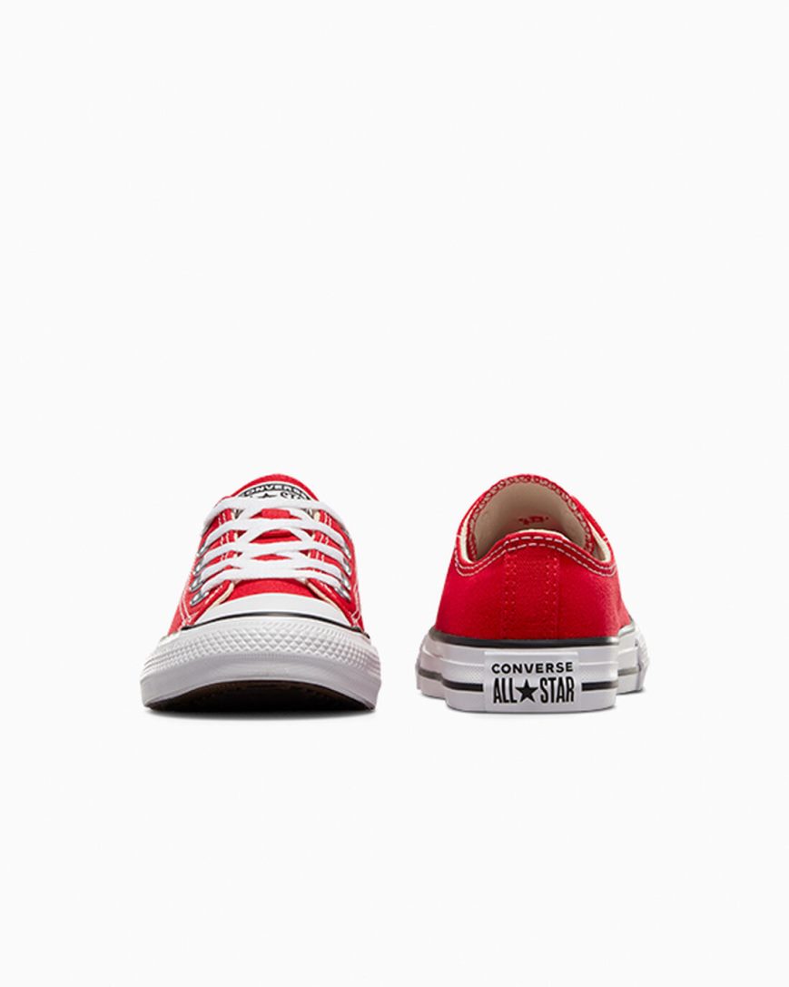 Tenis Converse Chuck Taylor All Star Classicos Cano Baixo Menino Vermelhas | PT M073T5P